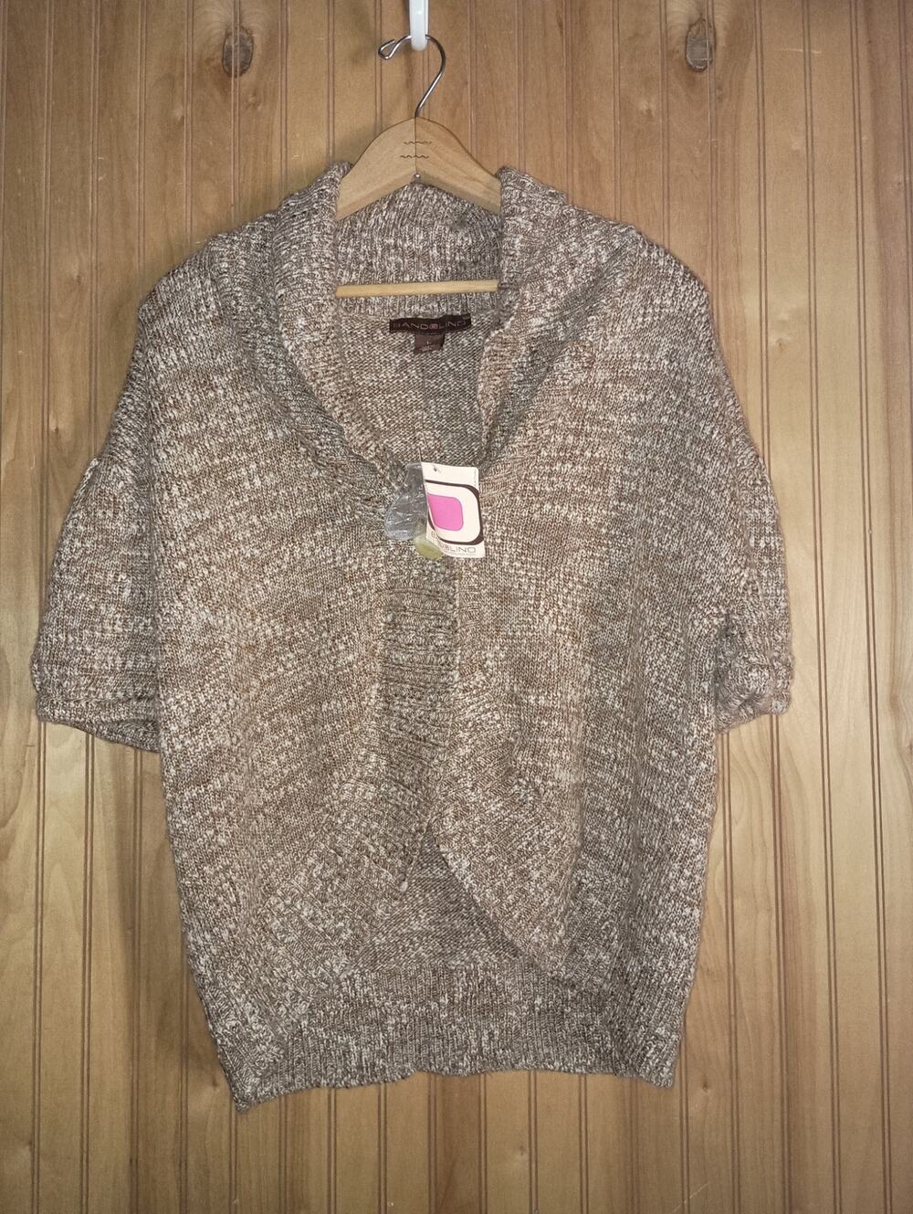 BANDOLINO Women's Sz L Style 49521274 Toscano Single Button Wool Blend Cardigan